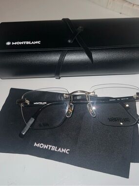 NEW Mont Blanc MB 00550 006 59-17-150 Eyeglasses 100% Authentic Made In Italy Ne